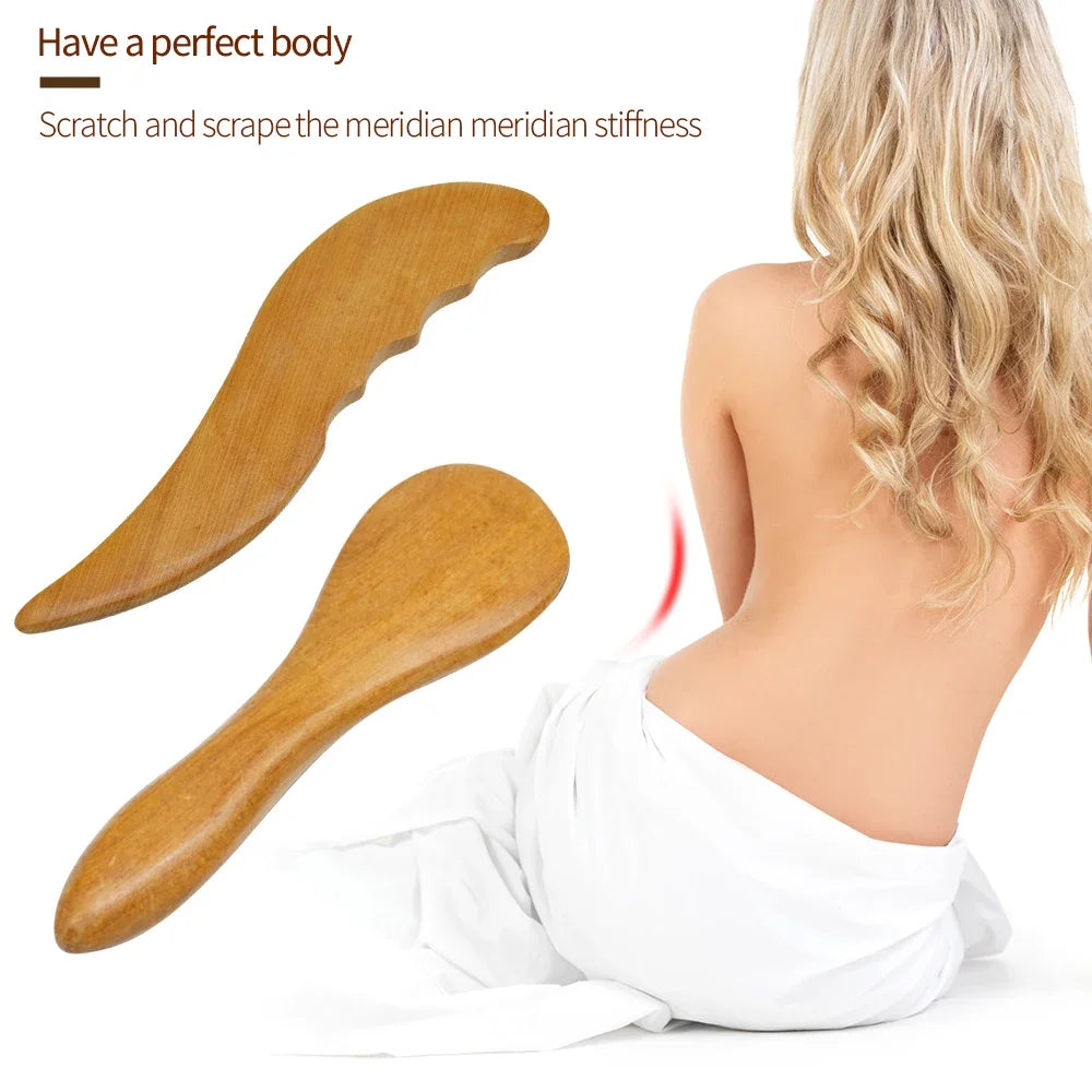 1Pcs Sandalwood Gua Sha Board Massage Scraper guasha Plates Slimming Guasha Body Care Massage Tool For Back Arm Beauty World Shop