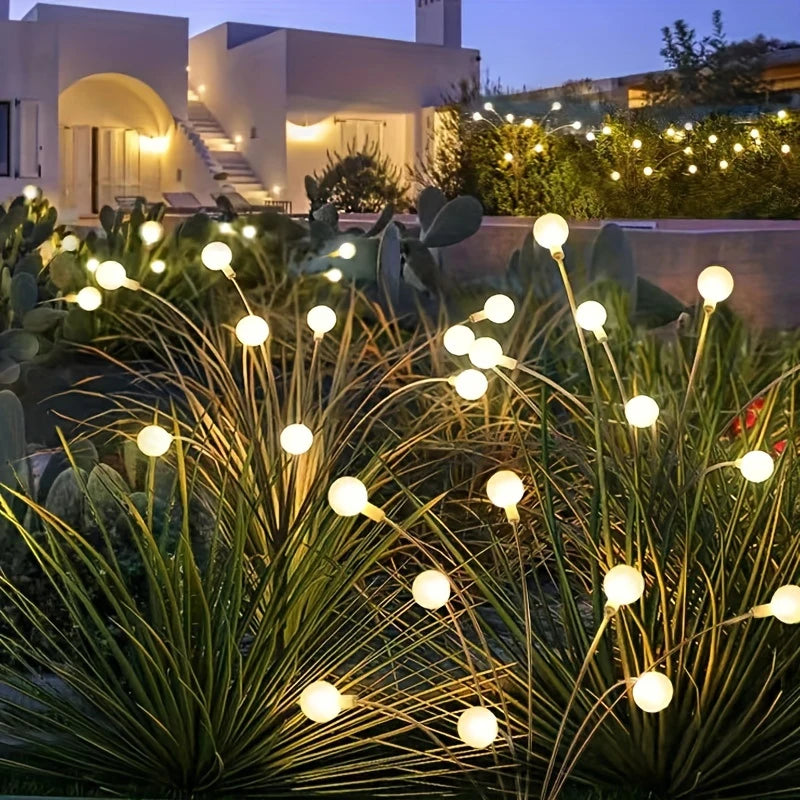 Garden Lights-New Upgraded Solar Powered Firefly Lights Outdoor Waterproof Vibran Garden Lights for Decorationi Beauty World Shop