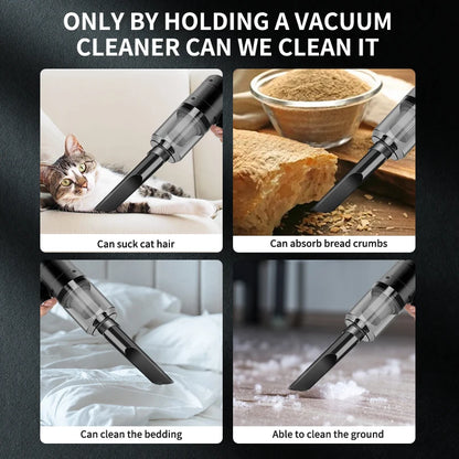 Handheld Car Vacuum Cleaner, 15000PA Portable Cordless, Dual use of blowing and suctionMulti-Nozzles, for Car, Home, Pet, Office Beauty World Shop