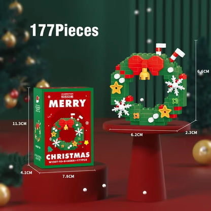 Christmas Building Block Santa Claus Snowman Elk Tree Micro Brick Puzzle Assembly Model Home Decoration Xmas Party Gift Kid Toy Beauty World Shop
