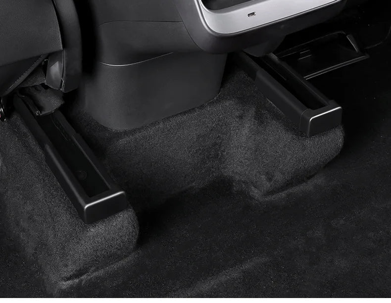 CHTNBO 4pcs Seat Rail Cover Protector For Tesla Model 3 Y Juniper Accessories 2026 -2021 Rear End Pieces Backseat Slide Beauty World Shop