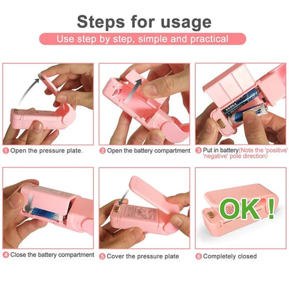 Mini Hea Bag Seal Machine Package Sealer Bags Thermal Plastic Food Bag Beauty World Shop