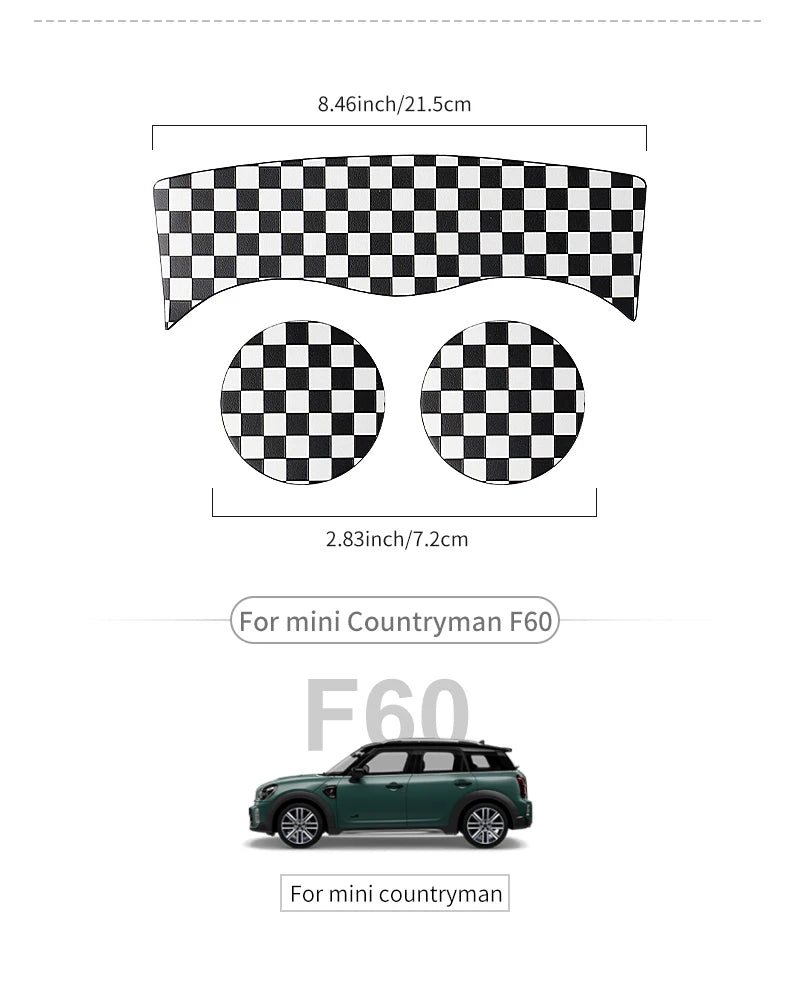 Union Jack Coffee Cushion Storage Groove Protect Coaster Car Cup Anti Slip Pad Mat For MINI Cooper F55 F56 F54 F60 Accessories Beauty World Shop