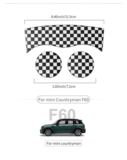 Union Jack Coffee Cushion Storage Groove Protect Coaster Car Cup Anti Slip Pad Mat For MINI Cooper F55 F56 F54 F60 Accessories Beauty World Shop