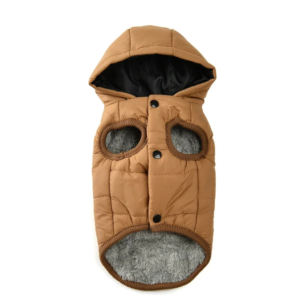 Fleece Warm Pet Clothes For Small Medium Dogs Pet Jacket Thicken Pets Coat For Winter Waterproof Outdoor Puppy Costume Pug Parka