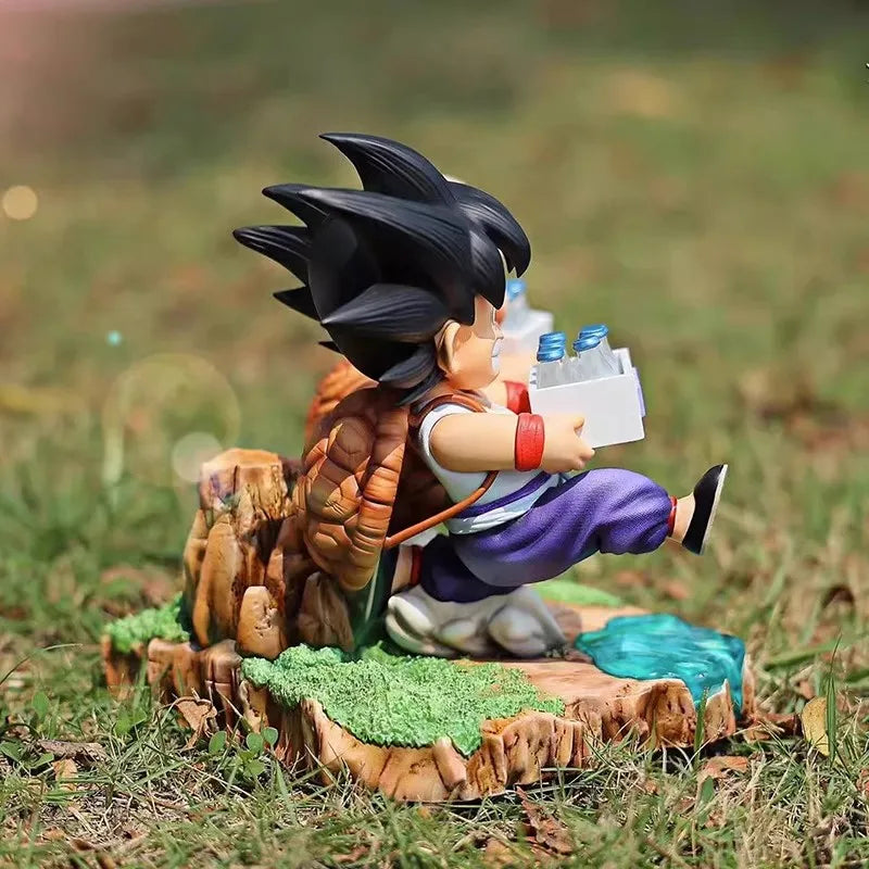 15CM Dragon Ball Anime Figure Son Goku and Krillin Milk Delivery Model Action Figures Periphery Doll PVC Model Gifts Toys Beauty World Shop