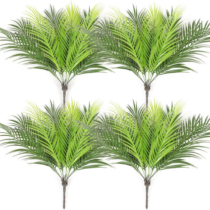 20.47in 9Leaves Artificial Tropical Plants Fake Palm Plant Branch Green Leaves for Home Garden Office Jungle Carnival Decoration Beauty World Shop