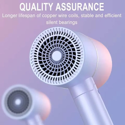 Folding Hairdryer High Power Negative Ion Hair Dryer Home Thermostatic Travel Portable Silent Hair Brush Dryer 2025 Beauty World Shop