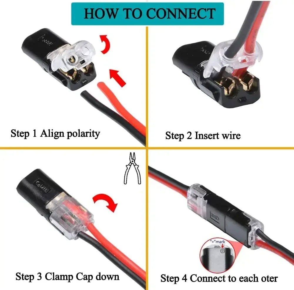 2 Pin Way Plug Waterproof Electrical Connector Car Wire Cable Automotive Electrical Connector Strip Terminal Connection NEW Beauty World Shop