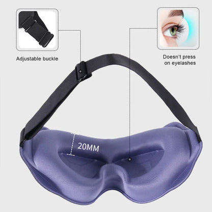 3D Sleeping Mask Block Out Light Soft Padded Sleep Mask For Eyes Slaapmasker Eye Shade Blindfold Sleeping Aid Face Mask Eyepatch Beauty World Shop