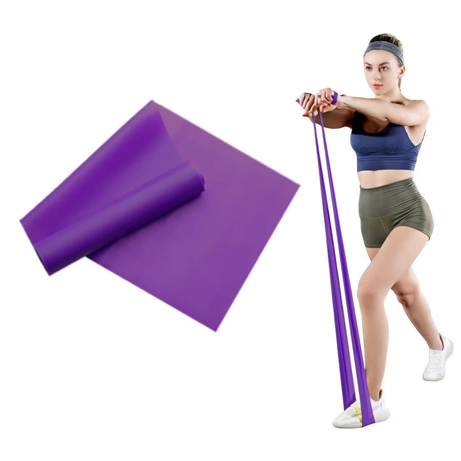 Long Training Stretch Bands Yoga Pilates Resistance Band for Physical Lower Body home Strength Elastic Exercise Bands Beauty World Shop