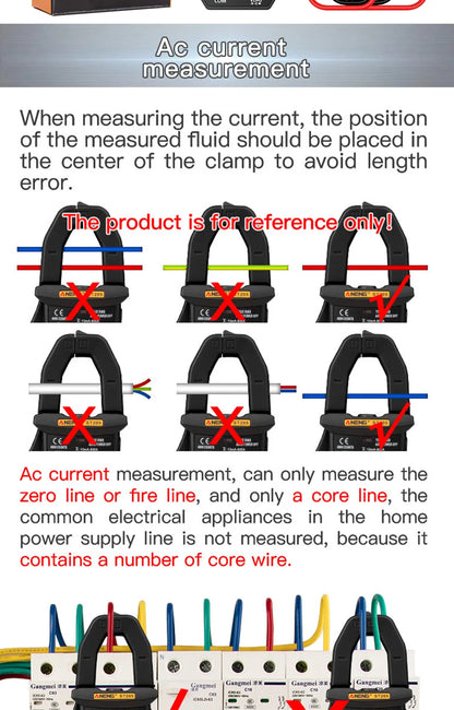 ANENG ST180 AC Current Clamp Meter  Digital 4000 Counts Multimeter Ammeter Voltage Tester Car Amp Hz Capacitance NCV Ohm Tool Beauty World Shop