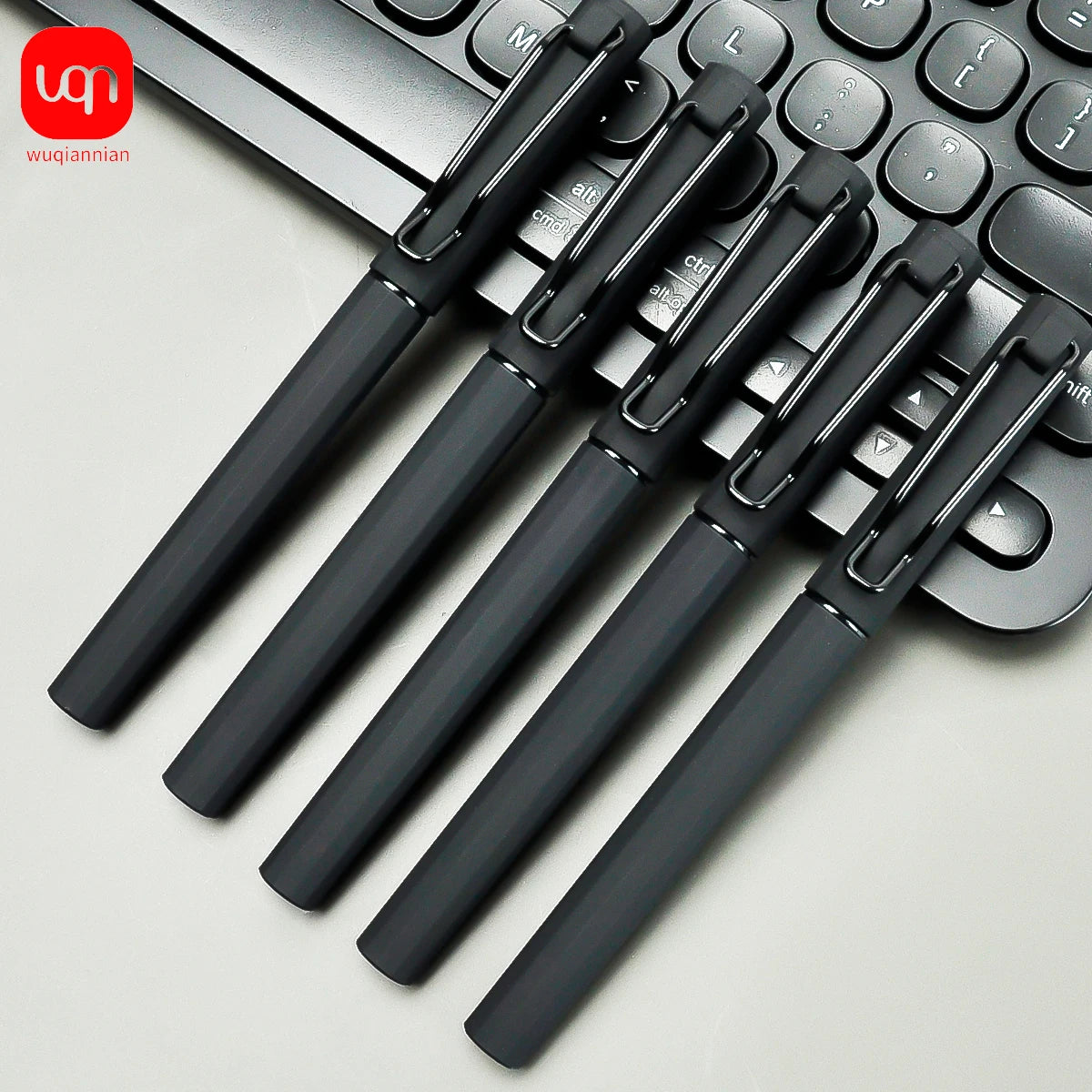 WQN-2/5/10PCS Simple Black Gel Pens, Smooth Writing, Comfortable to Hold, Signature Pens for School and Office Supplies Beauty World Shop