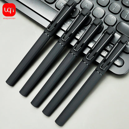 WQN-2/5/10PCS Simple Black Gel Pens, Smooth Writing, Comfortable to Hold, Signature Pens for School and Office Supplies Beauty World Shop