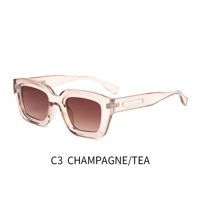 2023 Retro Square Sunglasses UV400 Protection Fashion Eyewear for Men Women Outdoor Shades Beauty World Shop