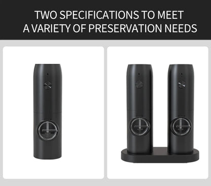 Electric Automatic Salt And Pepper Grinder Set Rechargeable With USB Gravity Spice Mill Adjustable Spices Grinder With LED Light Beauty World Shop