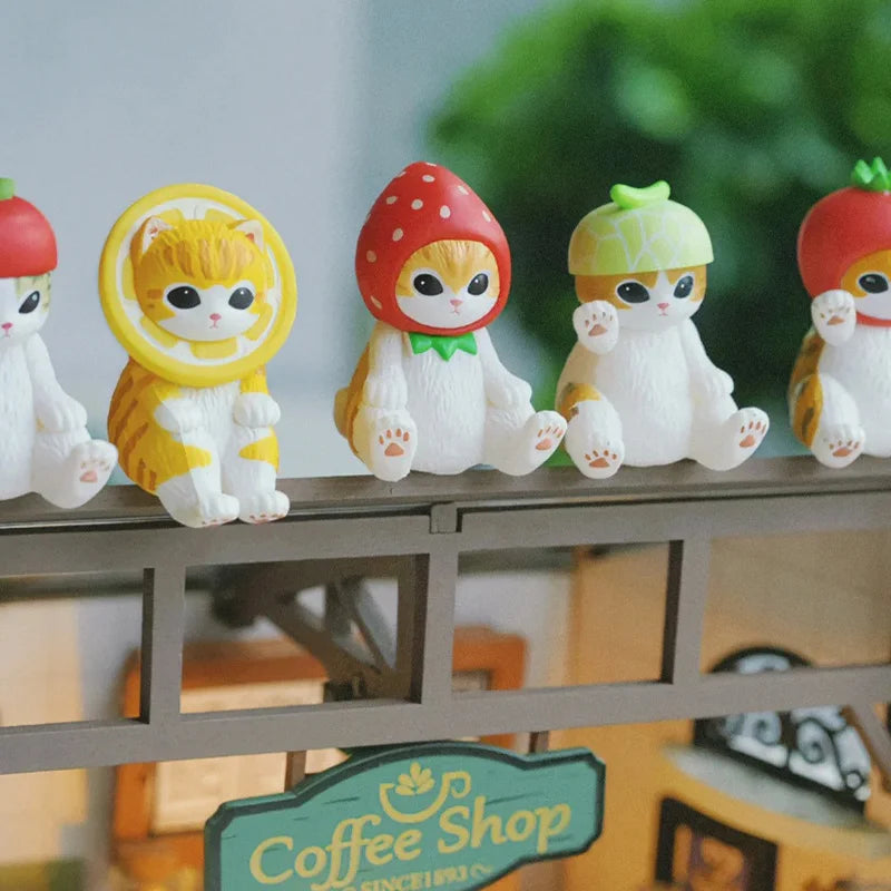 Mofusand Shark Cat Blind Box Series Toy Creative Desktop Cartoon Ornament Doll Collectibles Home Decoration Mystery Box Fun Gift Beauty World Shop