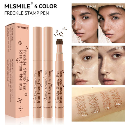 Waterproof Freckle Pen Natural Lifelike Fake Freckles Pen for Lasting Look Dot Spot Pen Makeup for Women Makep Light/Dark Brown Beauty World Shop