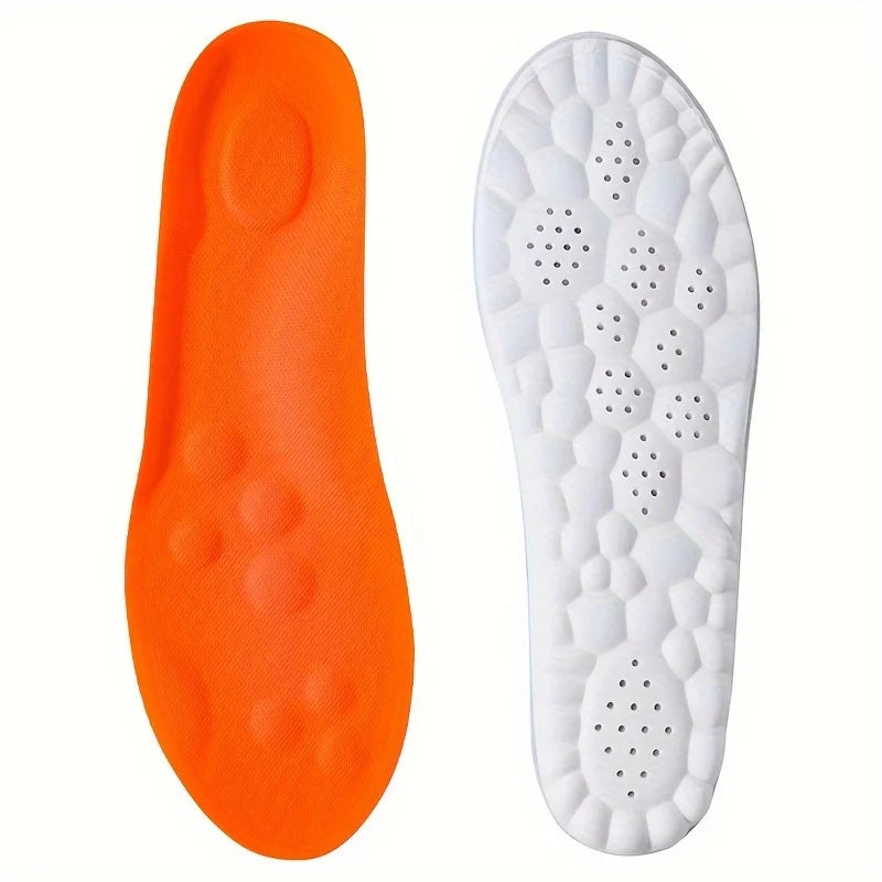 1Pair/2Pairs/4Pairs High Elasticity Latex Sport Insoles Soft Shoe Pads Arch Support Orthotic Insoles Breathable Deodorant Insole Beauty World Shop