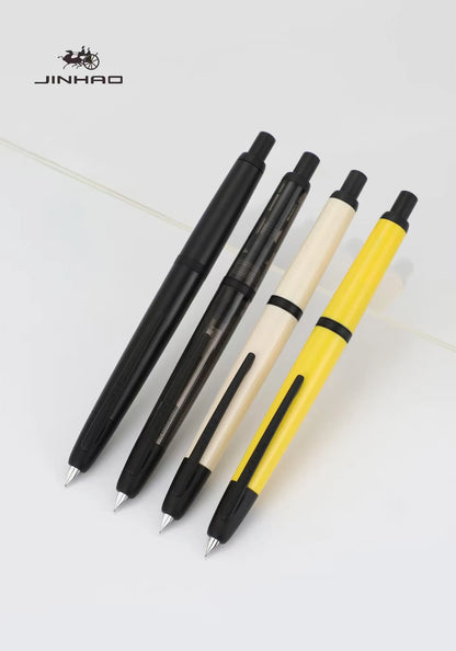 Jinhao 20 Press Retractable Fountain Pen EF/F Nib with Converter Resin Writing Gift Pen Beauty World Shop