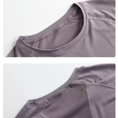 DRUR 2pcs Yoga Set Women Sports Pants Sets 2 Piece Sportswear Outfit Female Long Sleeve Fitness Top High Waist Sweatpants Suits Beauty World Shop