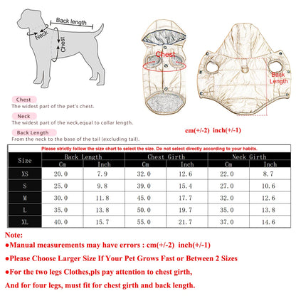 Warm Fleece Dog Coat Hoodie For Small Medium Dogs Winter Puppy Clothes Jacket With D-ring Thick Cozy Pug Dachshund Parka Costume Beauty World Shop