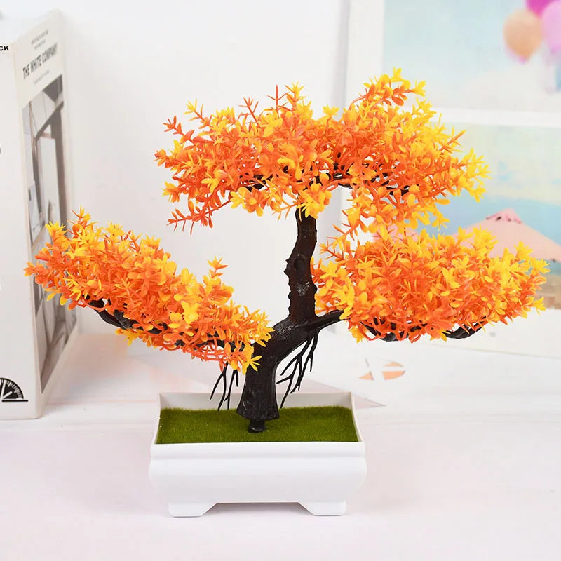 Artificial Plants Bonsai Small Tree Pot Fake Plant Flowers Potted Ornaments For Home Room Table Decoration Hotel Garden Decor Beauty World Shop