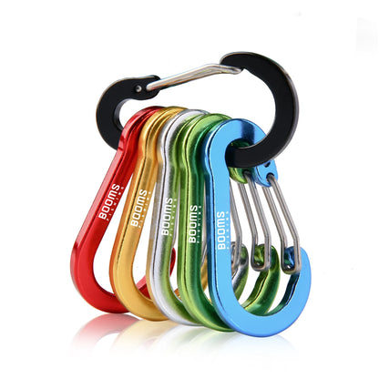 Booms Fishing CC1 Steel Small Carabiner Clips Outdoor Camping  Multi Tool  Fishing Acessories 6pcs Beauty World Shop