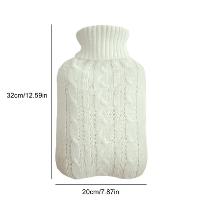 2L Hot Water Bottle Cover Rubber Hot Water Bags Winter Plush Hand & Feet Warmer Explosion-Proof Water Bottle Cover For Hot Water Beauty World Shop