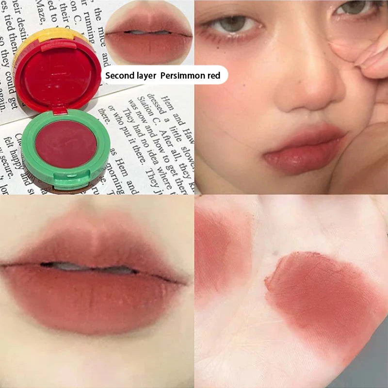 Cappuvini Velvet Lip Mousse - Matte Butter Formula, Long-Lasting Non-Drying, Cute Hamburger Design ,Compact and portable Beauty Trend Shop