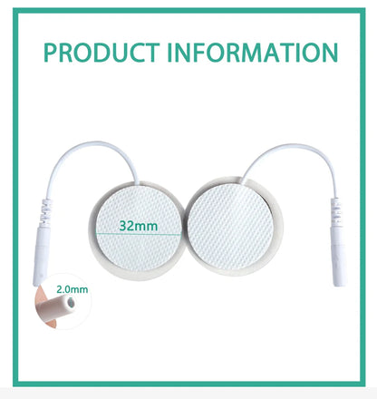 32mm EMS Electrode Pads Slim Self Adhesive Gel Electrode Sticker For Tens Acupuncture Digital Therapy Machine Beauty World Shop