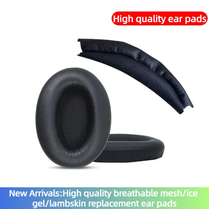 MOUDUNG Replacement Earpads Headband for Sony WH-1000XM3 WH-1000XM4 Headset Ear pads Headphones Leather Sleeve Earphone Earmuff