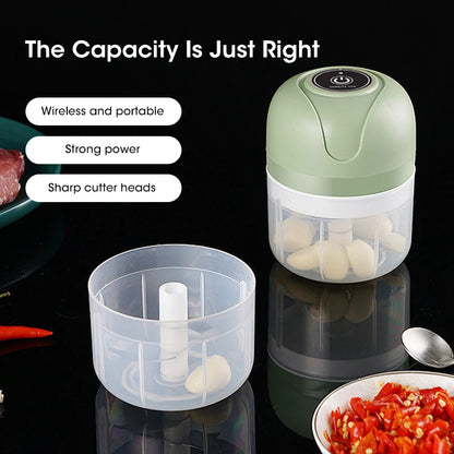 250ml Garlic Masher Crusher Electric Kitchen Food Chopper USB Portable Meat Grinder Vegetable Chopper for Kitchen Gadgets Beauty World Shop