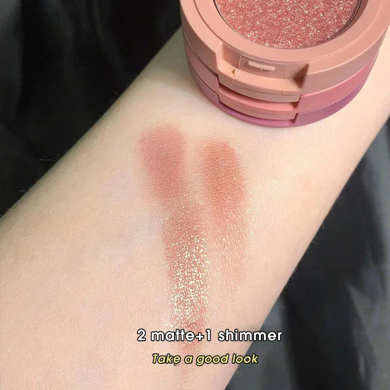 Tri-Color Eye Shadow, Matte Create Multi-Layered Eye Makeup Beauty Trend Shop
