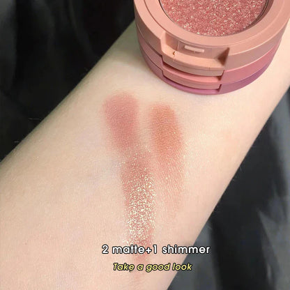 Tri-Color Eye Shadow, Matte Create Multi-Layered Eye Makeup Beauty Trend Shop