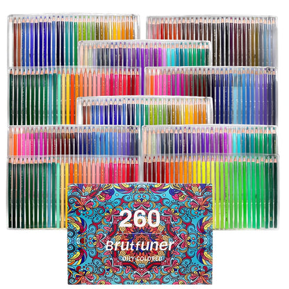Brutfuner 48/72/120/150/160/180Colors Pencils Professional Oil Wood Soft Watercolor Pencil For School Draw Sketch Art Supplies Beauty World Shop