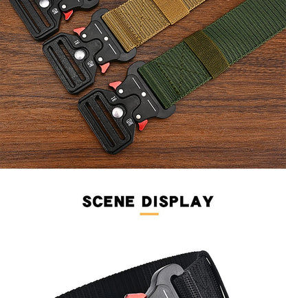 Men's Belt Outdoor Multi Function Belt High Quality Canvas For Nylon Male Luxury Belts Women's Sports Jeans Belt Neutral Belts Beauty Fashion