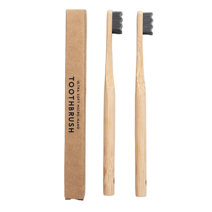 4Pcs  Bamboo Toothbrush Biodegradable20,000 High Bristle Count Toothbrush - Micro-Nano Extra Soft Bristles for Sensitive Teeth Beauty World Shop