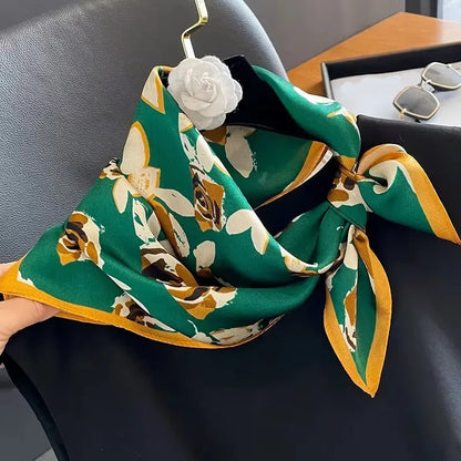Scarf 100% Silk Bandana Women Square Scarves Wrap Kerchief Spring Fashion Luxury High Quality Headband Hijab Shawls 2026 Beauty World Shop