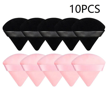 10PCS Puff Triangle Makeup Beauty Sponge Puff Triangle for Powder Makeup Blender Finger Puff Make Up Accessories Cosmetics PF03 Beauty World Shop