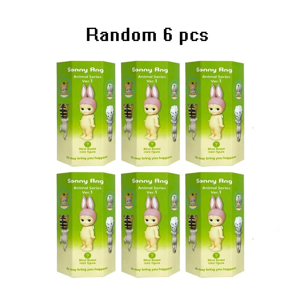 Angel Hippers Animal Blind Box Anime Figures Cute Doll Toy Office and Room Decor Doll Toy Children's Birthday Surprises Bag Gift Beauty World Shop