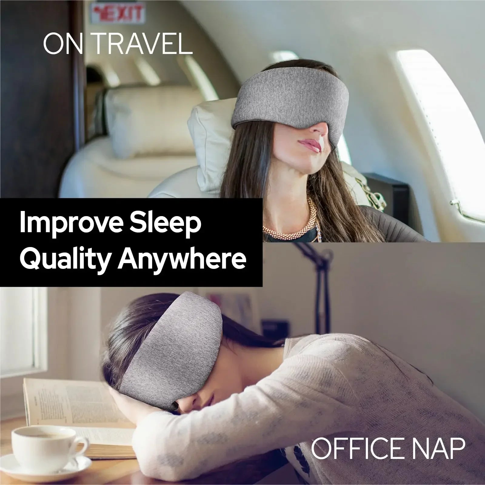 100% Handmade Cotton Sleep Mask Blackout for Side Sleeper,Soft Portable Blackout Eye Covers for Women Men Travel Eyepatch Beauty Trend Shop