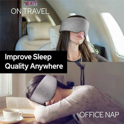 100% Handmade Cotton Sleep Mask Blackout for Side Sleeper,Soft Portable Blackout Eye Covers for Women Men Travel Eyepatch Beauty Trend Shop