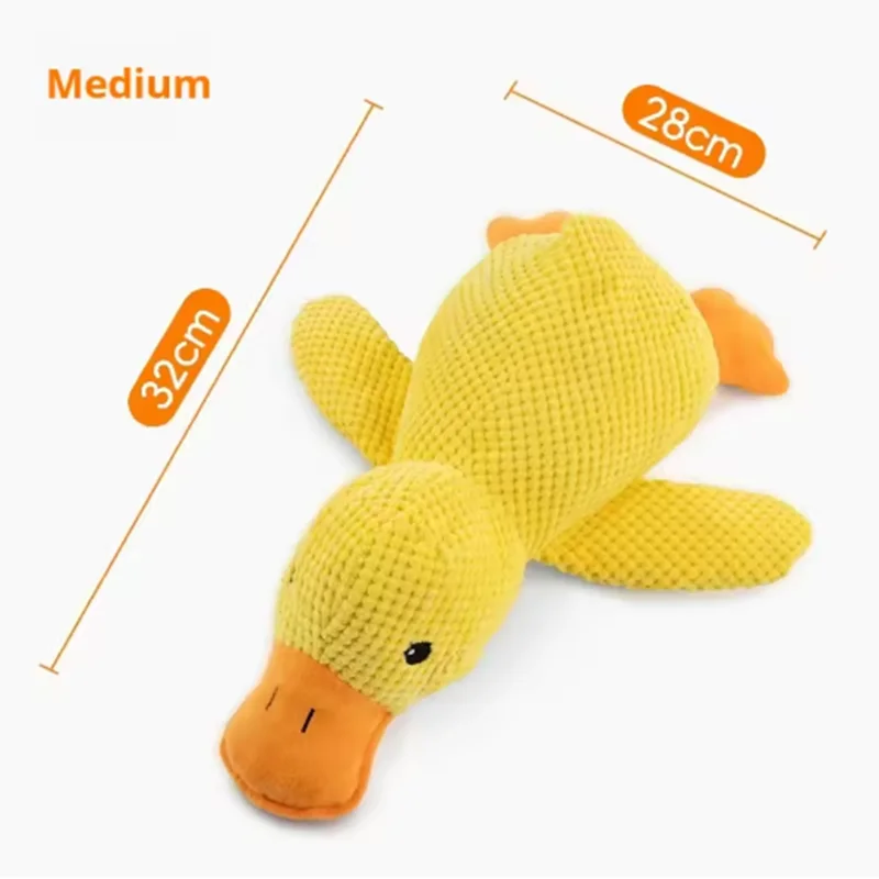 Cute dog Toy Stomping Duck Bite Resistant Grinding Teeth Cleaning Large Dog Interactive Entertainment Puppy Boredom Plush Toy Beauty World Shop