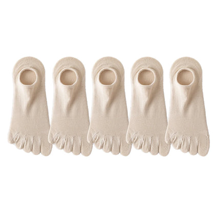 5 pairs of yoga toe socks for women, suitable for Pilates, ballet, dance, and barefoot Beauty World Shop