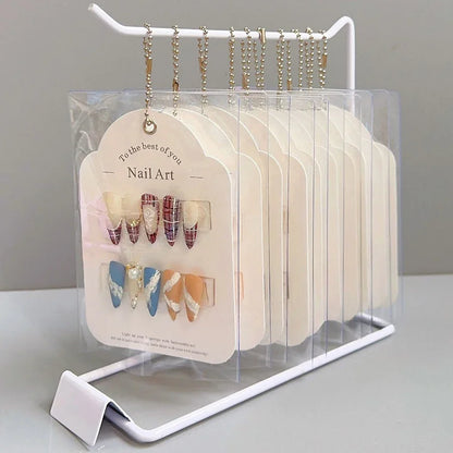 False Nail Art Color Card Display Stand Gel Polish Template Sample Stand for Nail Tips Showcase Beauty World Shop