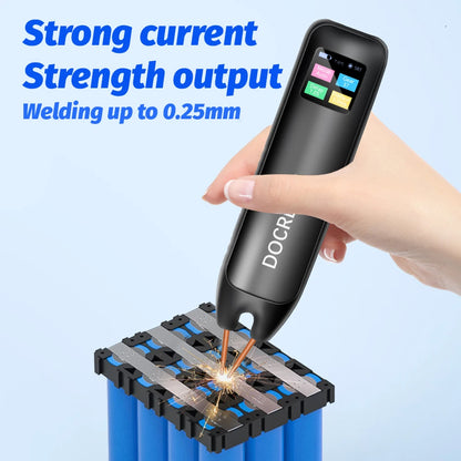Handheld Spot Welder DIY Adjustable Portable Digital LED Display Color Screen Welding Automatic Trigger for 18650 Battery Beauty World Shop