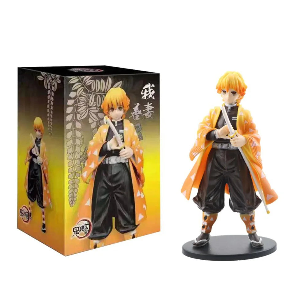 Anime Demon Slayer Kimetsu no Yaiba Figure Kamado Tanjirou Action Figure Agatsuma Zenitsu Nezuko Warrior PVC Model Toys Beauty World Shop