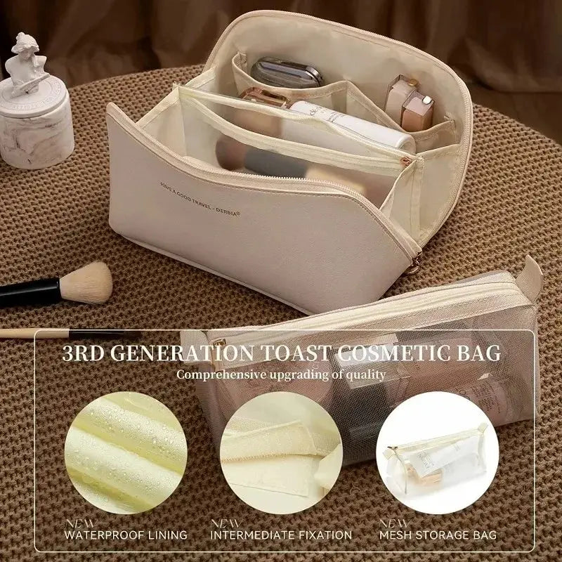 1/2Pcs Cosmetics Storage Kit Large Capacity Travel Toiletry Bag Makeup Bag Ins Advanced Sense Portable Cosmetic Storage Bag Beauty World Shop