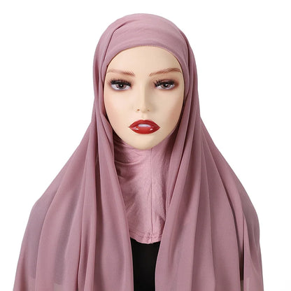 Full Cover Inner Muslim Chiffon Hijab Instant Scarf Islamic Cap Head Wear Caps Underscarf Bone Bonnet Headcover Beauty World Shop